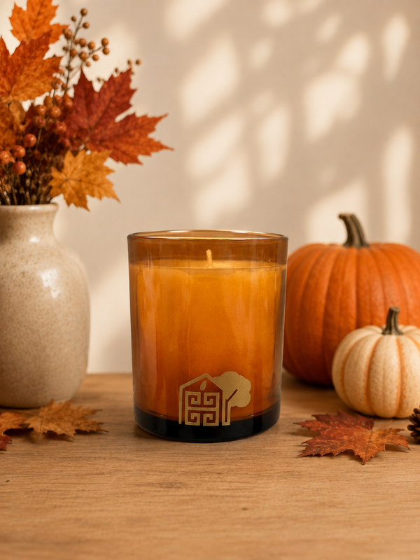 Amber Glass 14oz Candle Collection