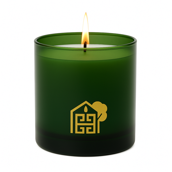 10oz Green Glass - Christmas Time